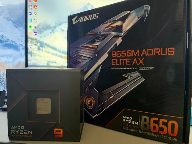 Kit Ryzen 9 7900X + B650M Aorus Elite AX | Envio OLX Pay