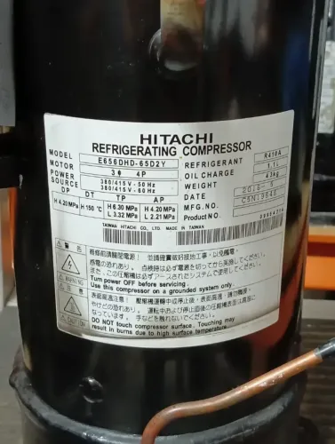 Compressor Hitachi E656DHD-65D2Y 6 TR Inverter 380V R410A