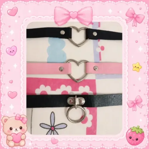 Gargantilha Colar Chocker de Coração