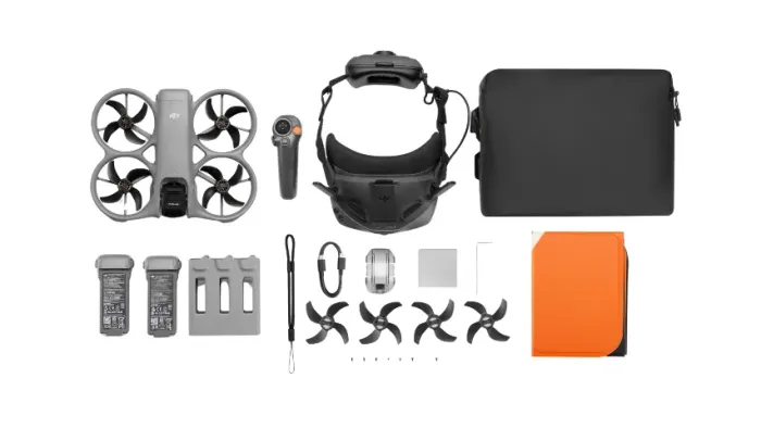 Drone dji AVATA 360 motion com goggles n3