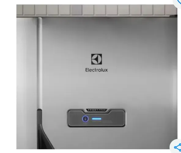 Geladeira Electrolux Frost Free 371L Turbo Congelamento Duplex Cor Inox DFX41 