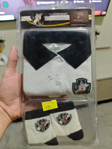 Roupinha de bebê oficial Vasco da Gama
