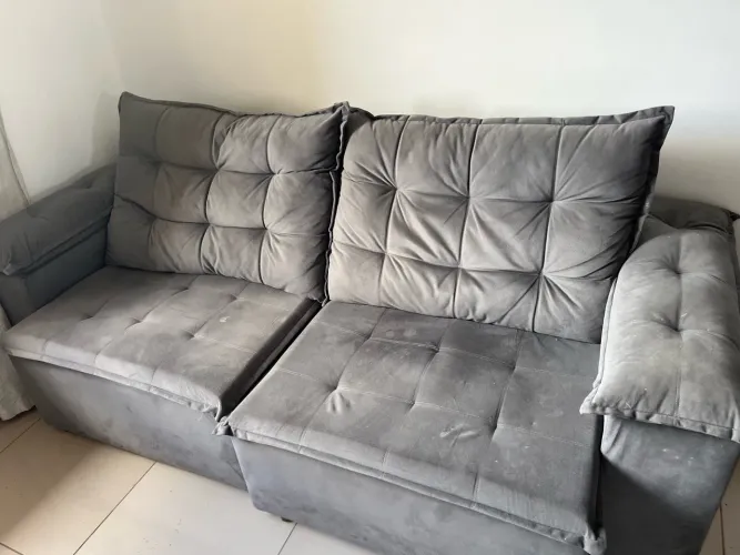 Sofá retrátil reclinável
