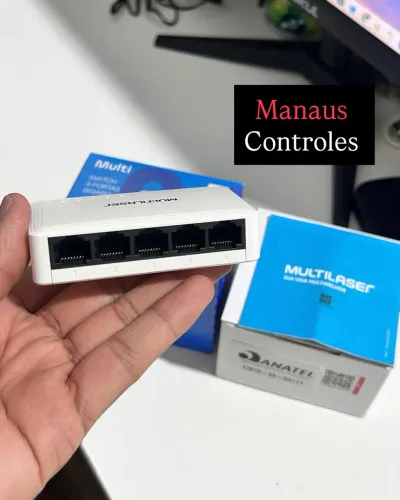 Switch de Rede Internet Gigabit 5 Portas RJ45 ( Homologado )