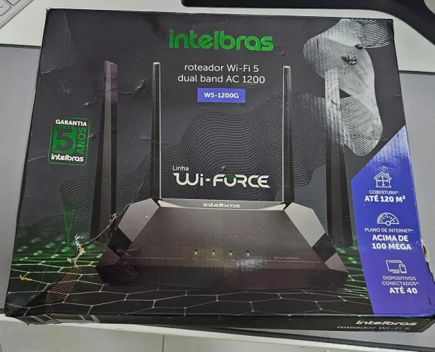 ? Roteador Wi-Fi Intelbras W5-1200G - Dual Band AC1200 | Wi-Force