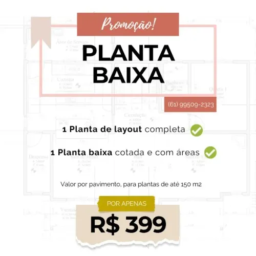 PROMOÇÃO de planta baixa