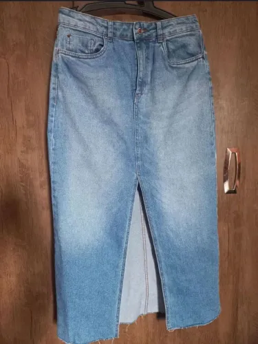Saia jeans mid
