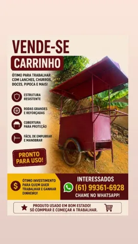 Vende se carrinho para vendedor ambulante 