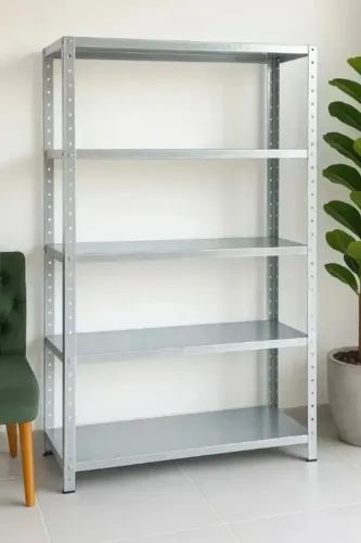 Estante de Aço 5 Prateleiras 30Cm Cinza 198x92x30Cm Usada