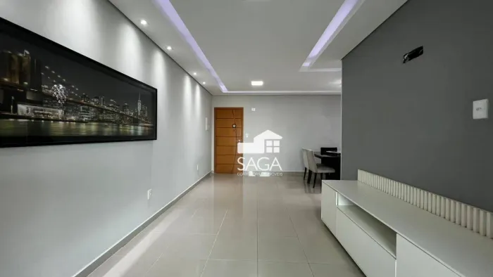 Apartamento com 3 dormitórios para alugar, 119 m² por R$ 4.500,00/mês - Aviação - Praia Gr