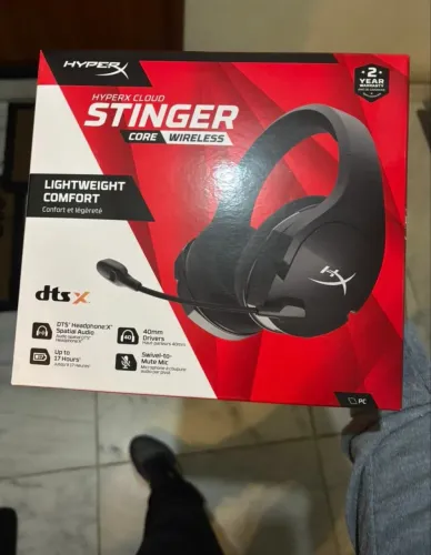 Fone de Ouvido Gamer HyperX Cloud Stinger Core Wireless - Preto