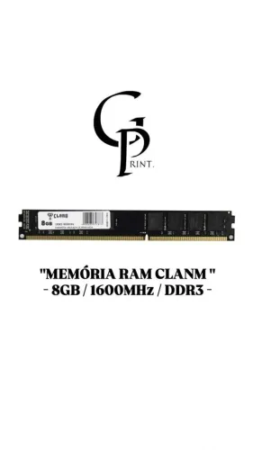 MEMÓRIA RAM - 8GB / 1600MHz / DDR3 -  PROMOÇÃO 