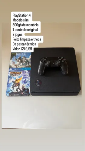 PlayStation 4 slim | 500gb | pego seu usado como parte do pagamento | parcelo