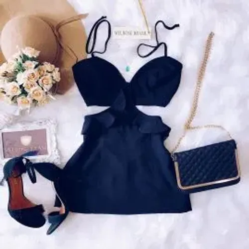 Vestido LUNA NO LINHO C/ FORRO ( COR KAKI ESCURO)