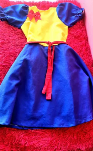 Vestido fantasia branca de neve Tam 10 