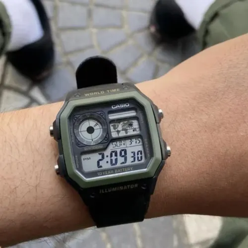 Relógio Masculino Digital Casio AE-1200 Royale World Time