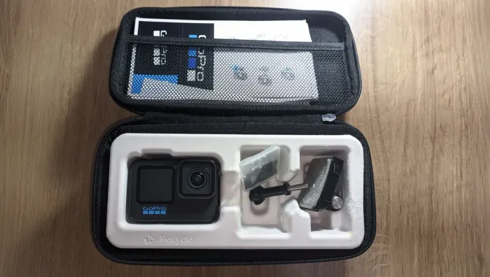 GoPro Hero 10 Black Impecável + Cartão SD + Suporte Moto na Caixa