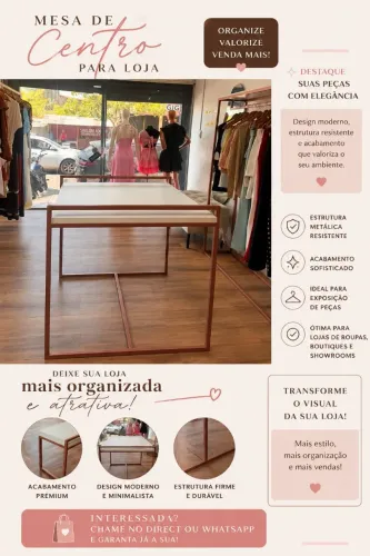 Mesa de centro de loja PRA VENDER HOJE 