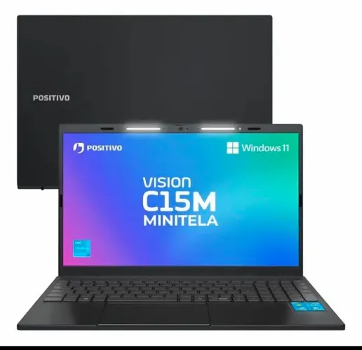 Notebook positivo Vision C15M Intel Celeron N4500 Linux 8GB Ram 256BG emmc 15.6 Full HD