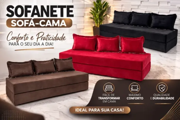 Sofanete (Sofá-cama) conforto e praticidade, direto da fabrica muito barato !!