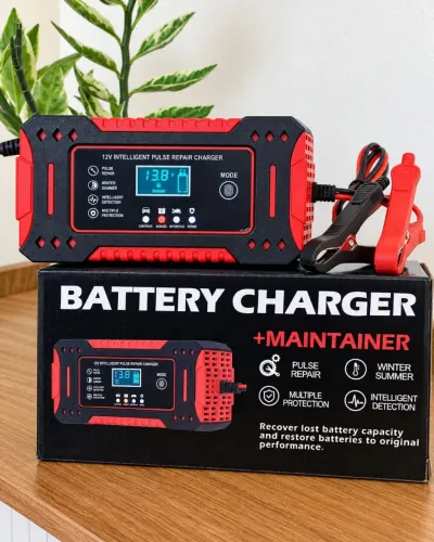 ? Carregador Inteligente de Bateria 12V + Recuperador ? Para Carro, Moto e Lancha!