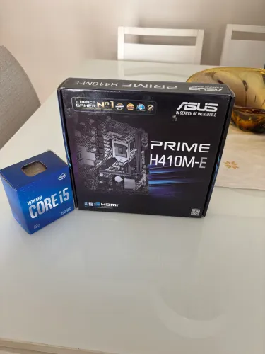Processador e Placa-Mãe i5 10400f + H410M-E