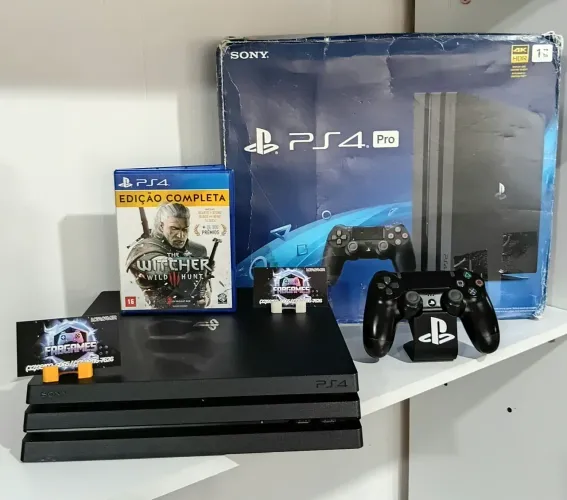 Playstation 4 PRO 1TB. Garantia 3 meses aqui na LOJA FABGAMES. Loja física