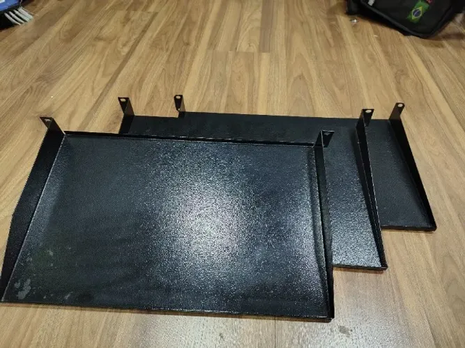 Bandeja Fixa para rack Padrão 19 Preta