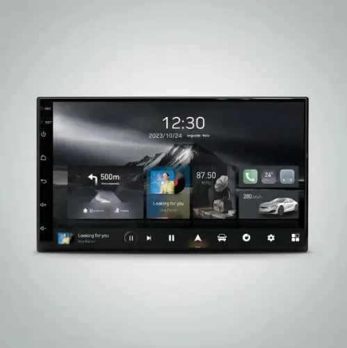Central Multimídia Android 14 7 Pol. 2Gb/32Gb Carplay/ A. Auto Pajero TR4
