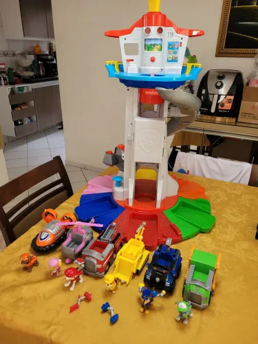 Kit Patrulha Canina c Torre Gigante 85cm novissima