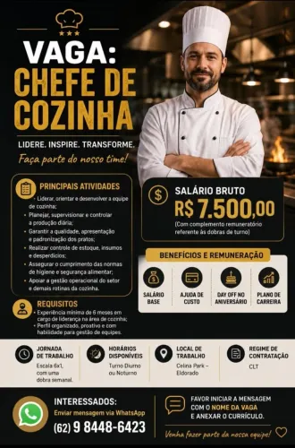 CHEFE DE COZINHA