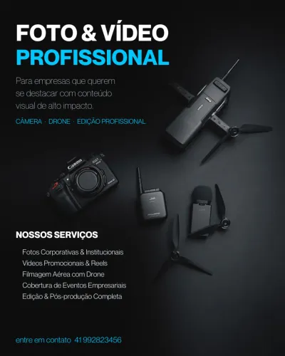 Foto e vídeo profissional 