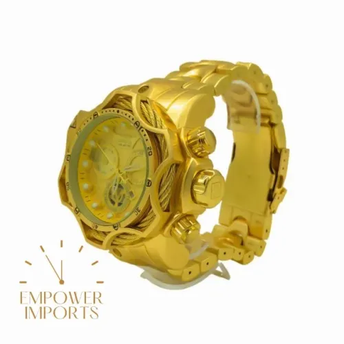 Relógio Masculino Invicta Reserve Venon Dourado
