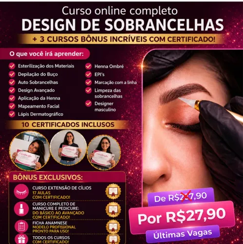 Curso designer de sobrancelhas 