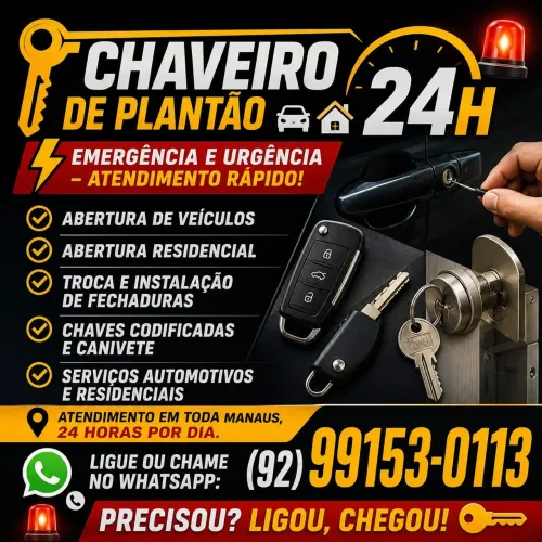 Chaveiro chaveiro 24h bom preço 