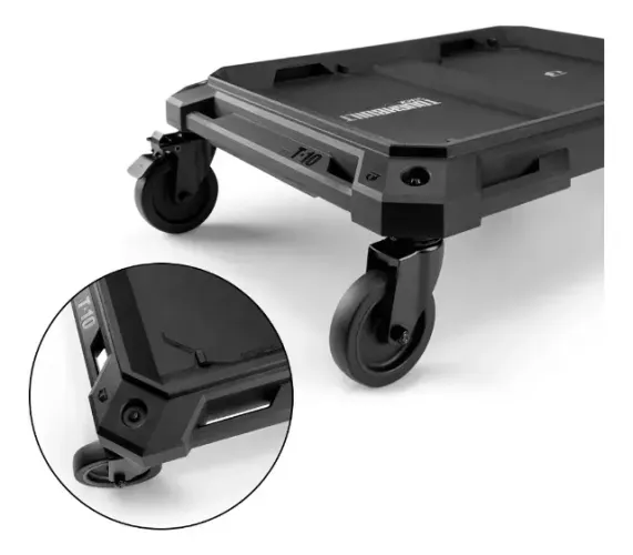 Carrinho C/ 4 Rodas Transporte De Caixa Tb-b1-t-10 Stacktech