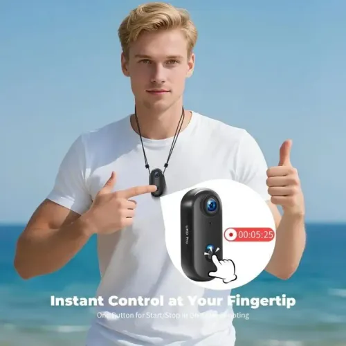 Câmera 4K 1080p Mini Wi-Fi + Cordão Magnético + Cases