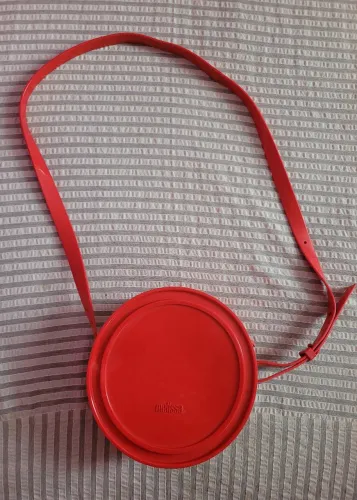 Bolsa redonda melissa vermelha