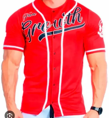 Camisa premium  Growth  red edicao especial baseball Dry jackard 100% poliéster 