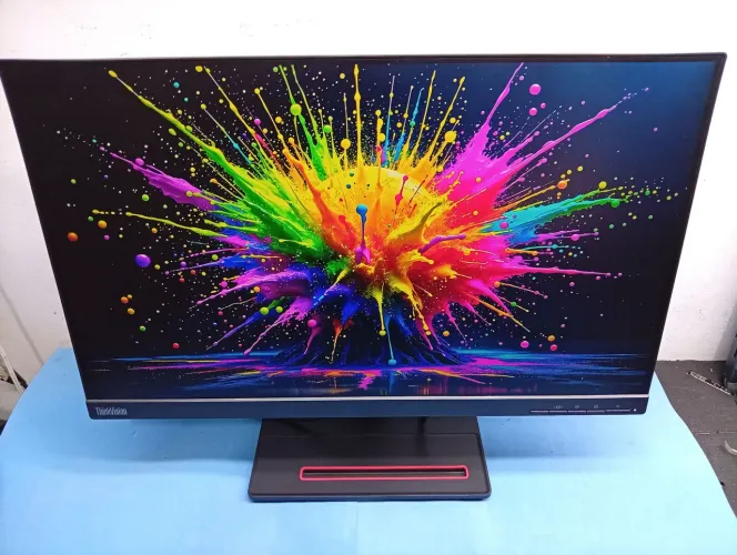 Monitor 24 pol Full HD ips Lenovo t24m-20 giratório com USB tipoc HDMI display port rede