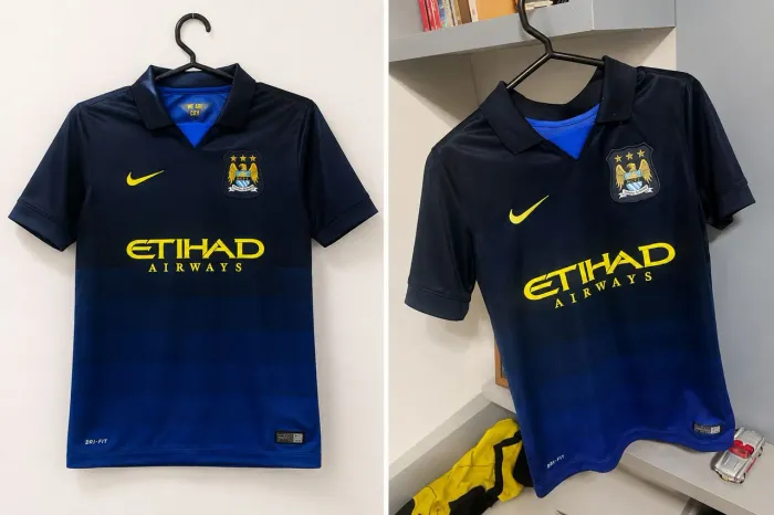 Camisa Manchester City Away 2014/15 Nike Original - Etihad - Retrô