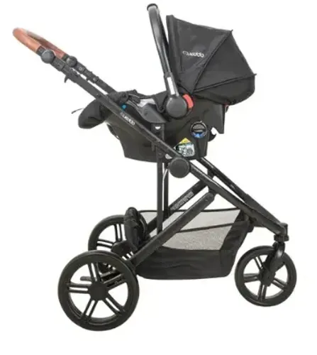 Carrinho de bebê Moisés Kiddo Trek com bebê conforto + base para carro 3 em 1