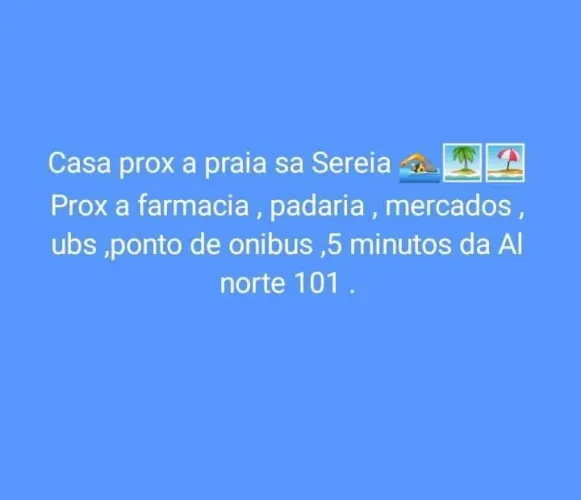 Casa na praia litoral norte Maceió.