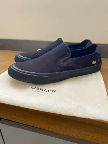 Tênis Osklen Canvas Slip On Preto