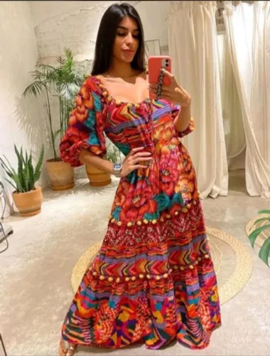 Vestido Farm Ainika Patch