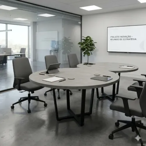 MESA DE REUNIÃO REDONDA - PREÇO IMPERDÍVEL