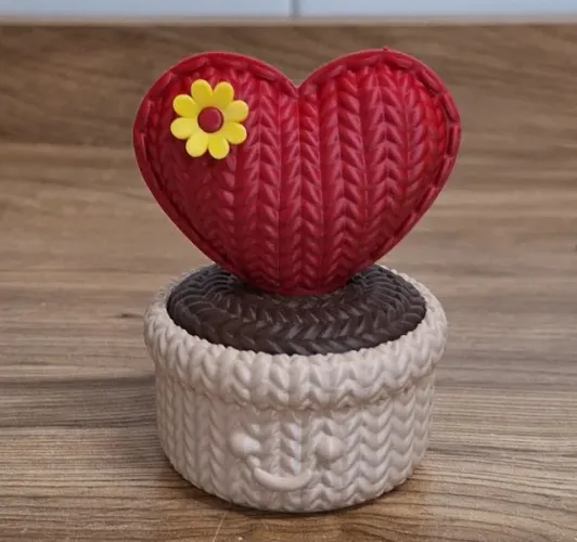 vasinho de coração em 3 d
