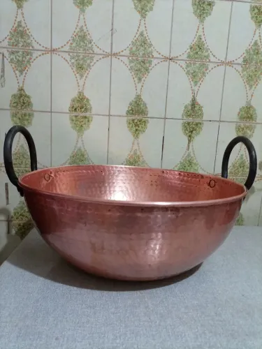 Tacho de cobre 15 litros batido 