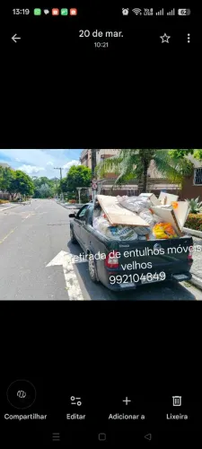 Retirada de entulhos