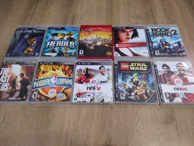 Lote 10 jogos de PS3